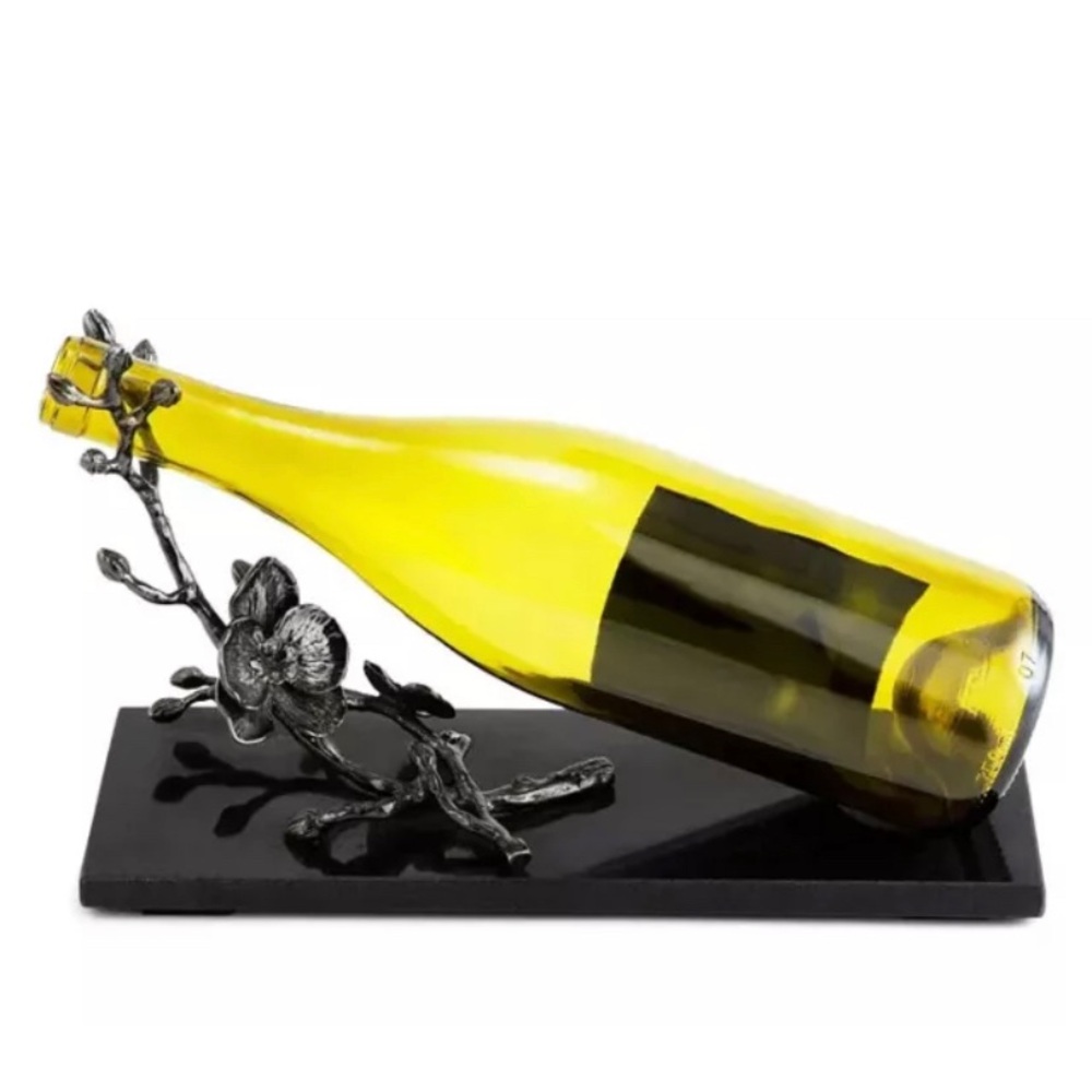Michael Aram H1018 Black Orchid Wine Rest 7.75x4x11 in